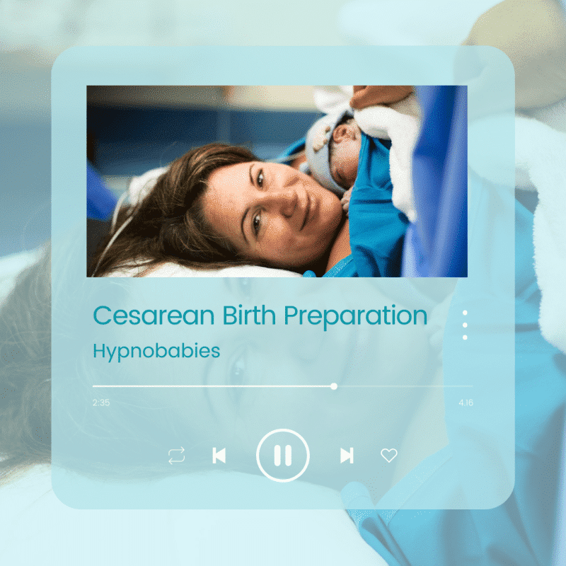 Cesarean Birth Preparation 3-Track Hypnosis Set with PDF
