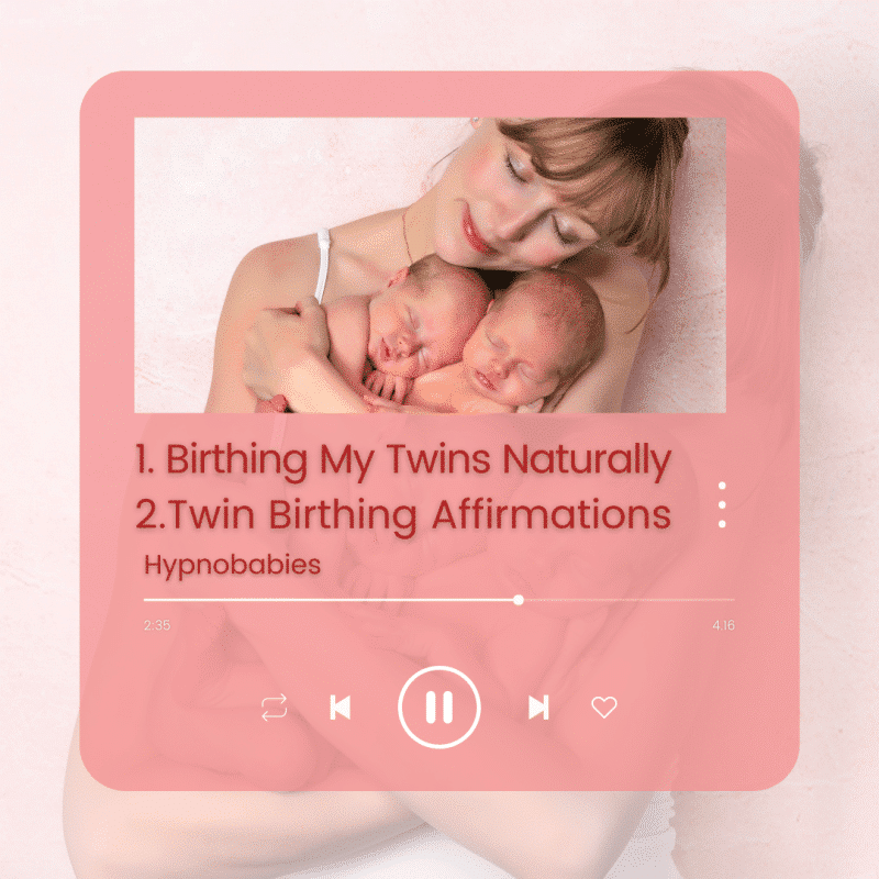 Birthing My Twins Naturally- 2 Track Hypnosis SET